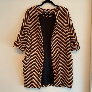 EUC Eva Franco Chevron Car Coat